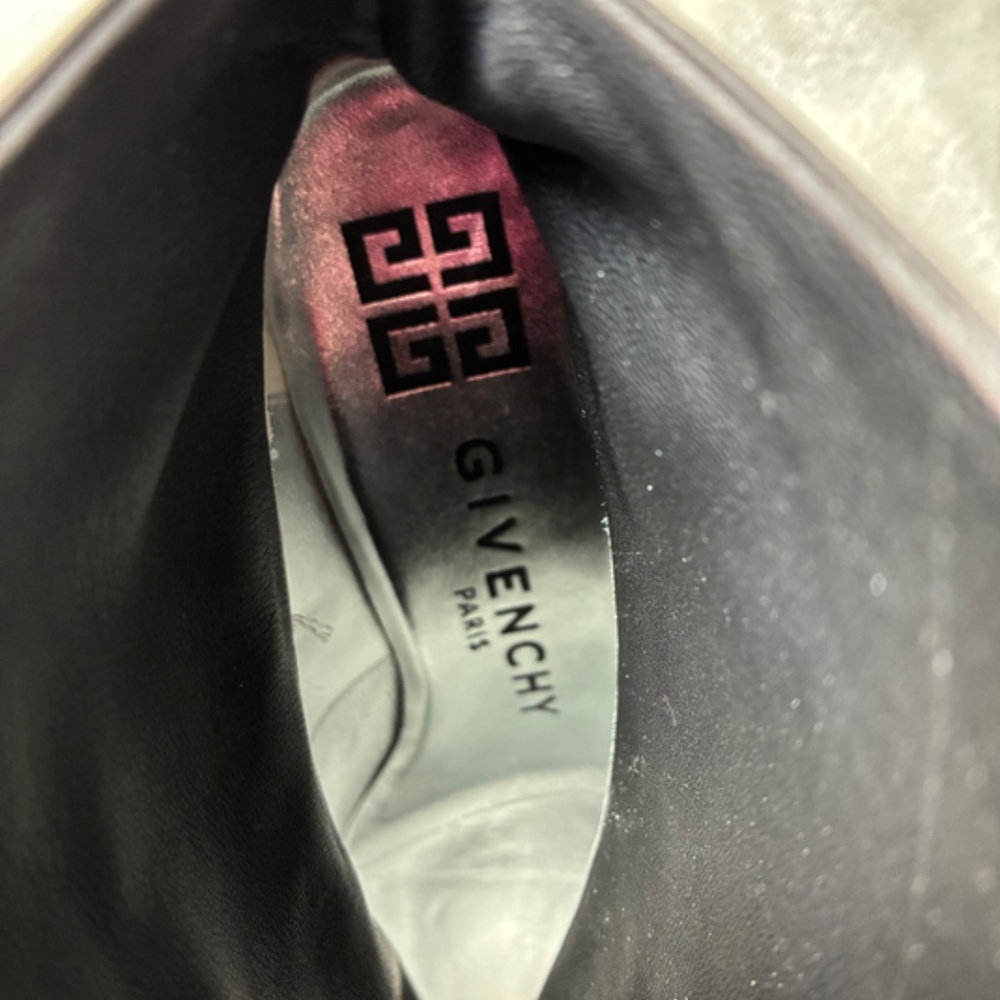 Super Soft Black & White Nappa Leather Fold Over Ankle Boots 39.5/9 -NWD - Picture 10 of 16